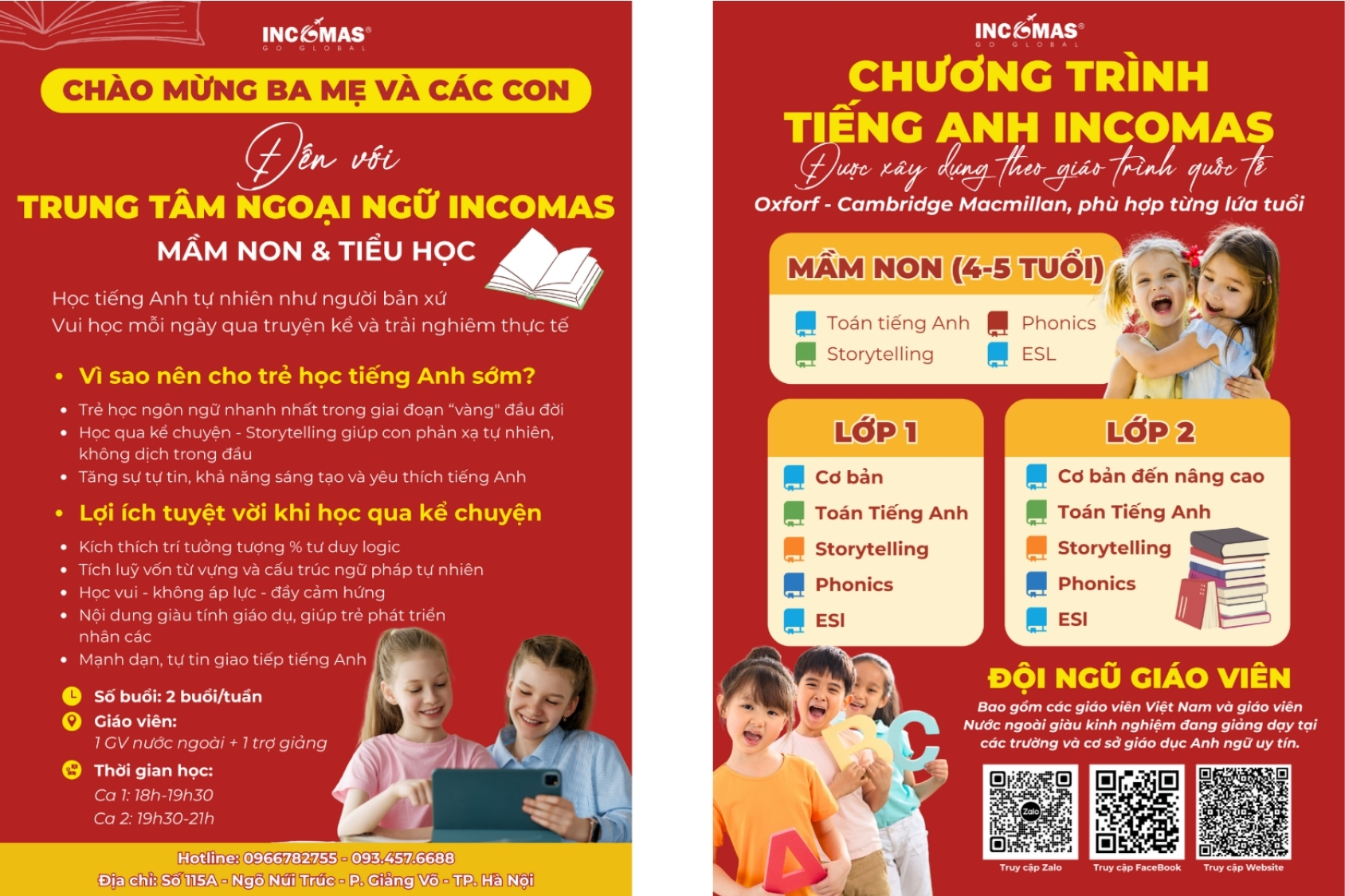 khóa học tiếng Anh cho trẻ em
